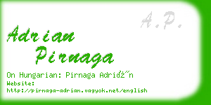 adrian pirnaga business card